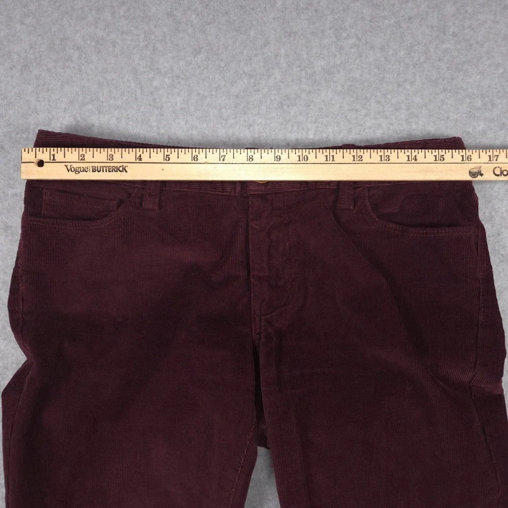 Banana Republic Womens Size 29 / 8 Burgundy Corduroy Pants Academia Preppy